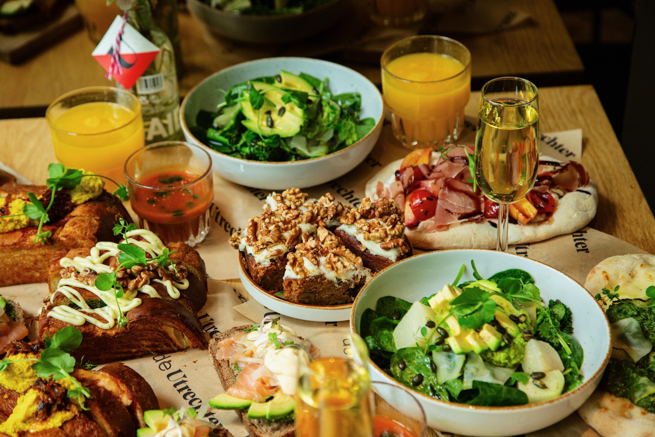 Familielunch in Utrecht, groepslunch, lunchplank, De Utrechter